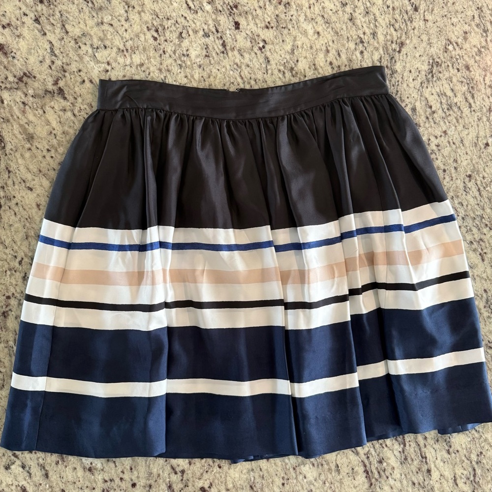 Kate Spade Black and Navy Striped Skirt